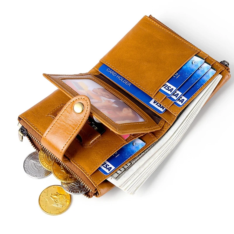 Men's Wallet Leather Crazy Horse Skin Wax Wallet Wallet Short Paragraph Multi-Function First Layer Leather Clutch Bag Purse Buck
Men's Wallet Leather Crazy Horse Skin Wax Wallet Wallet Short Paragraph Multi-Function First Layer Leather Clutch Bag Purse Buck