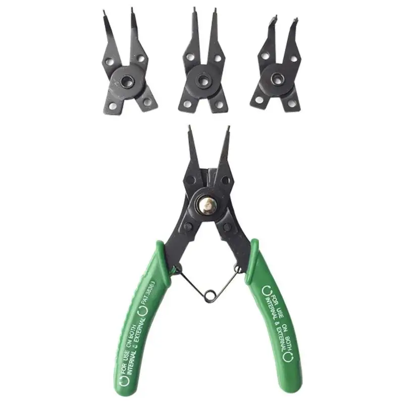 4 in 1 Multifunction 7 inch Circlip Snap Ring Plier 4 Headed Fastener Shaft Used Spring Disassembly Puller Multitool Pliers
4 in 1 Multifunction 7 inch Circlip Snap Ring Plier 4 Headed Fastener Shaft Used Spring Disassembly Puller Multitool Pliers