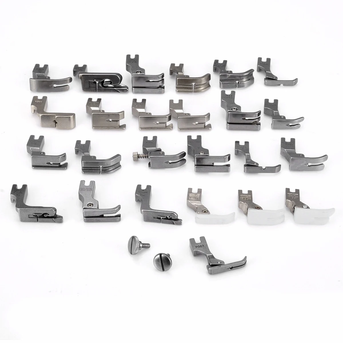 NEW 25Pcs/Set Sewing Machine Presser Foot Set Sewing Accessories For JUKI DDL-5550 8500 8700 Industrial Sewing Machine
NEW 25Pcs/Set Sewing Machine Presser Foot Set Sewing Accessories For JUKI DDL-5550 8500 8700 Industrial Sewing Machine