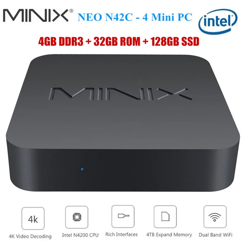 Original New MINIX NEO N42C-4 MINI PC Official Windows 10 Pro 64-bit MINI PC 4G/32G Dual WIFI USB 3.0 Pentium N4200 MINI PC
Original New MINIX NEO N42C-4 MINI PC Official Windows 10 Pro 64-bit MINI PC 4G/32G Dual WIFI USB 3.0 Pentium N4200 MINI PC