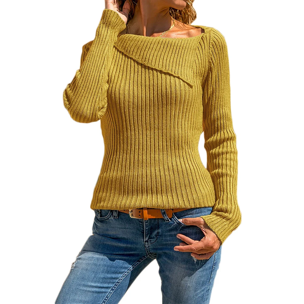 Womens Sweater Ladies Knitted Tops Irregular Collar Charms S-Xxl Plus Pullovers Jumper Sweater Pullover Brown Burgundy Sweater
Womens Sweater Ladies Knitted Tops Irregular Collar Charms S-Xxl Plus Pullovers Jumper Sweater Pullover Brown Burgundy Sweater