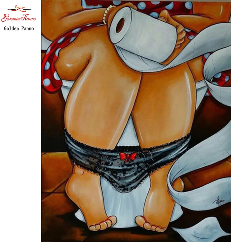 GoldenPanno Full square drill DIY 5D Diamond Painting Cartoon Toilet "Fat woman"cross stitch kits mosaic embroidery decor gift
GoldenPanno Full square drill DIY 5D Diamond Painting Cartoon Toilet "Fat woman"cross stitch kits mosaic embroidery decor gift