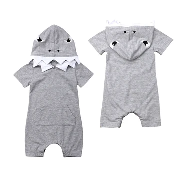 2019 FAshionNewborn Kids Baby Boy Shark Romper Short Sleeve Cotton Hooded Jumpsuit Playsuit Clothes Outfit Set
2019 FAshionNewborn Kids Baby Boy Shark Romper Short Sleeve Cotton Hooded Jumpsuit Playsuit Clothes Outfit Set