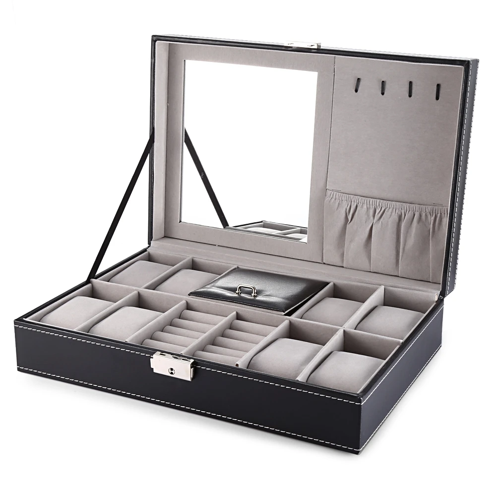 FANALA 8 Grids Watch Box Display PU Leather Jewelry Case Storage Organizer for Clock Watches Rings Bracelet Display Holder Case
FANALA 8 Grids Watch Box Display PU Leather Jewelry Case Storage Organizer for Clock Watches Rings Bracelet Display Holder Case