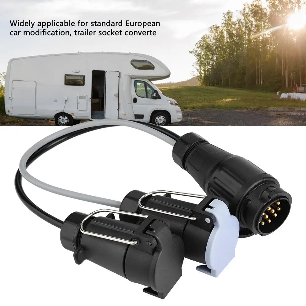 12V 13Pin to 7Pin N&S Trailer Plug Adapter Converter Connector for Trailer Caravan
12V 13Pin to 7Pin N&S Trailer Plug Adapter Converter Connector for Trailer Caravan