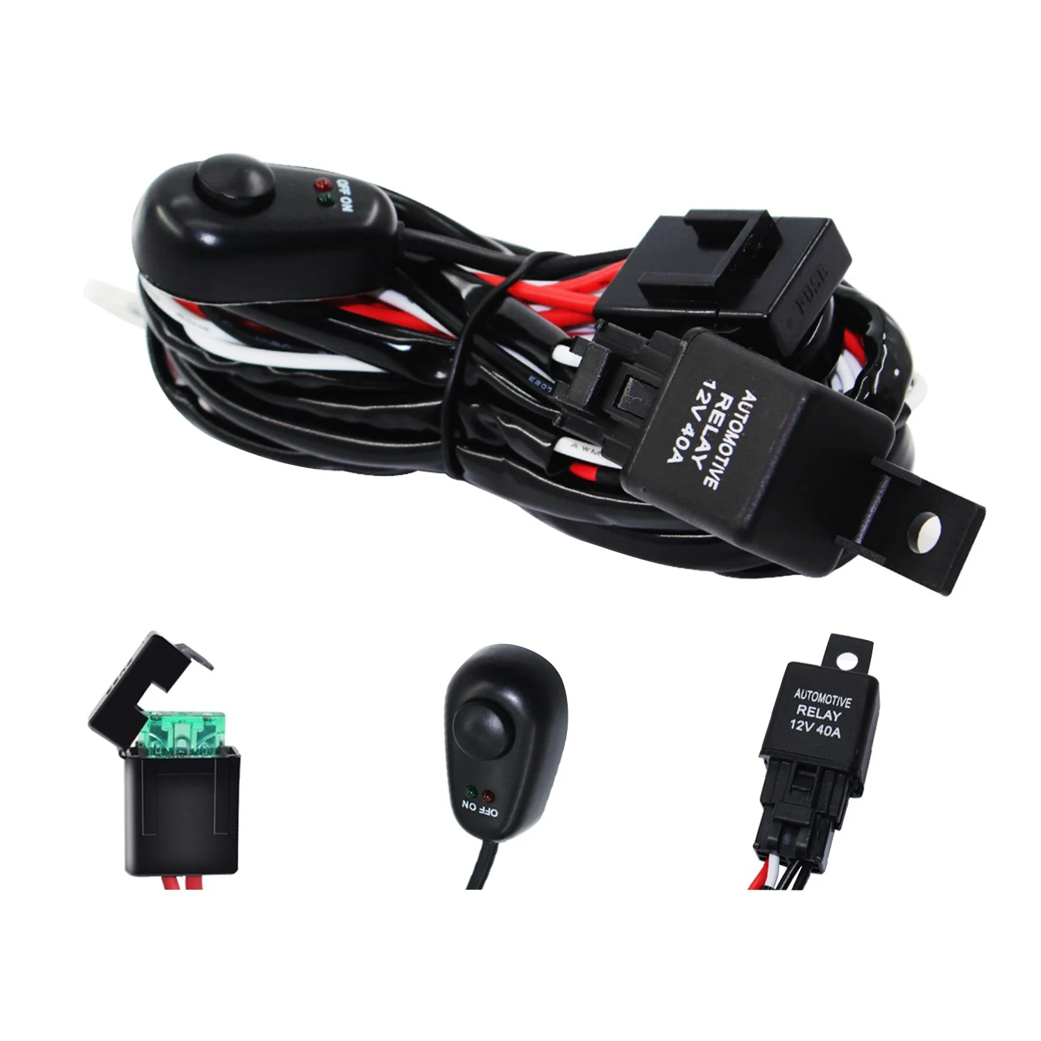 Led Work Light Bar Cable Car Auto Off Road Driving Fog Light Wiring Loom Harness Kit With On/Off Switch 40A Dc12V One Drag Two
Led Work Light Bar Cable Car Auto Off Road Driving Fog Light Wiring Loom Harness Kit With On/Off Switch 40A Dc12V One Drag Two