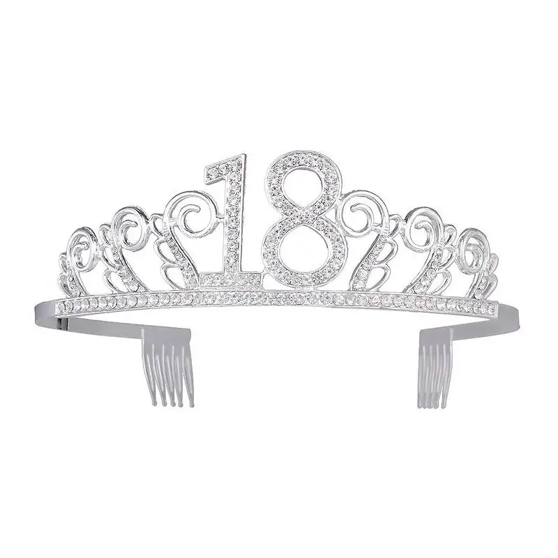 18 Years Old Birthday Crown Crystal Hairband Girl Tiara Princess Head Accessories
18 Years Old Birthday Crown Crystal Hairband Girl Tiara Princess Head Accessories