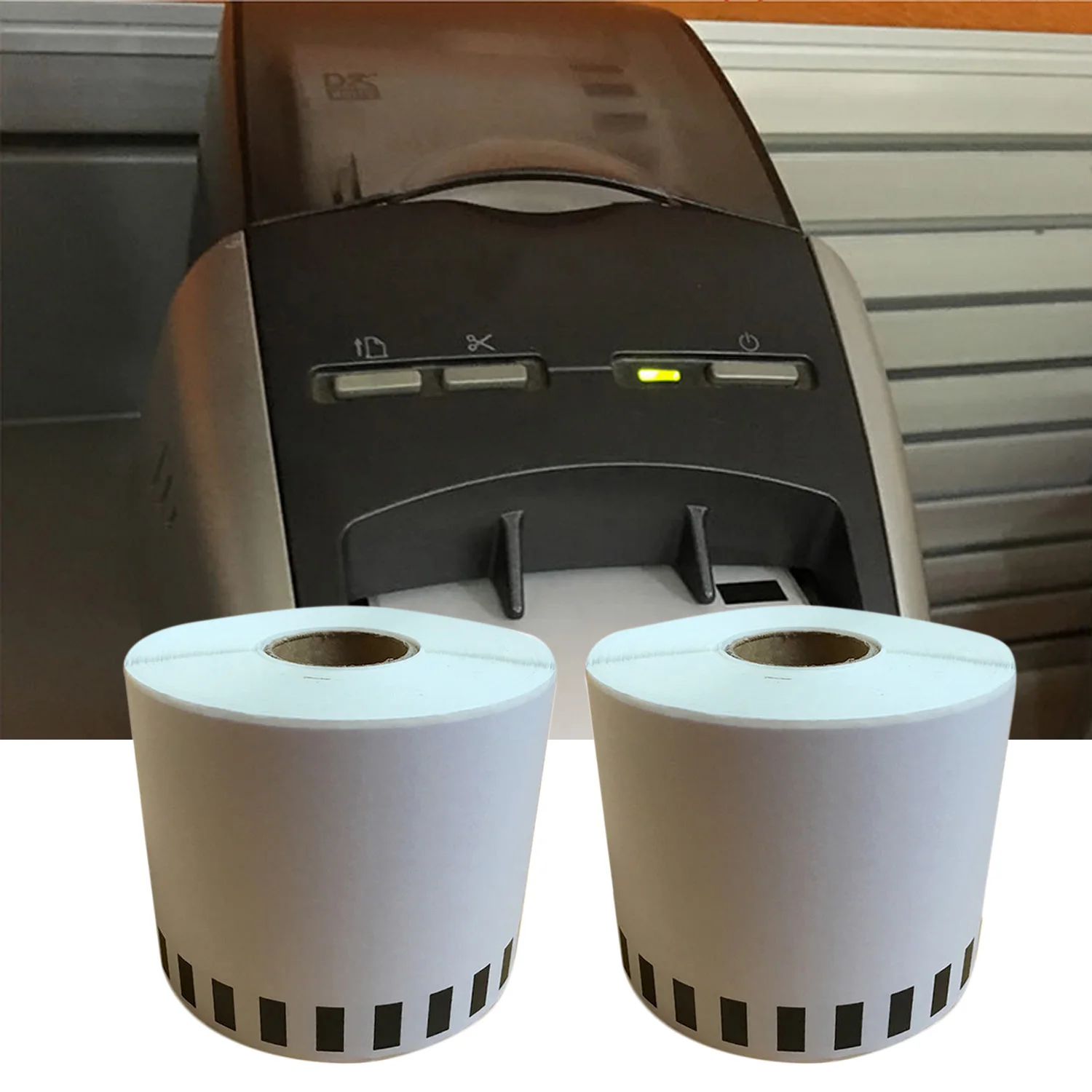 2 Rolls Adhesive Thermal Continuous Length Paper Tape Labels Shipping Address Labels for Brother DK-2205 Black on White 62mm
2 Rolls Adhesive Thermal Continuous Length Paper Tape Labels Shipping Address Labels for Brother DK-2205 Black on White 62mm