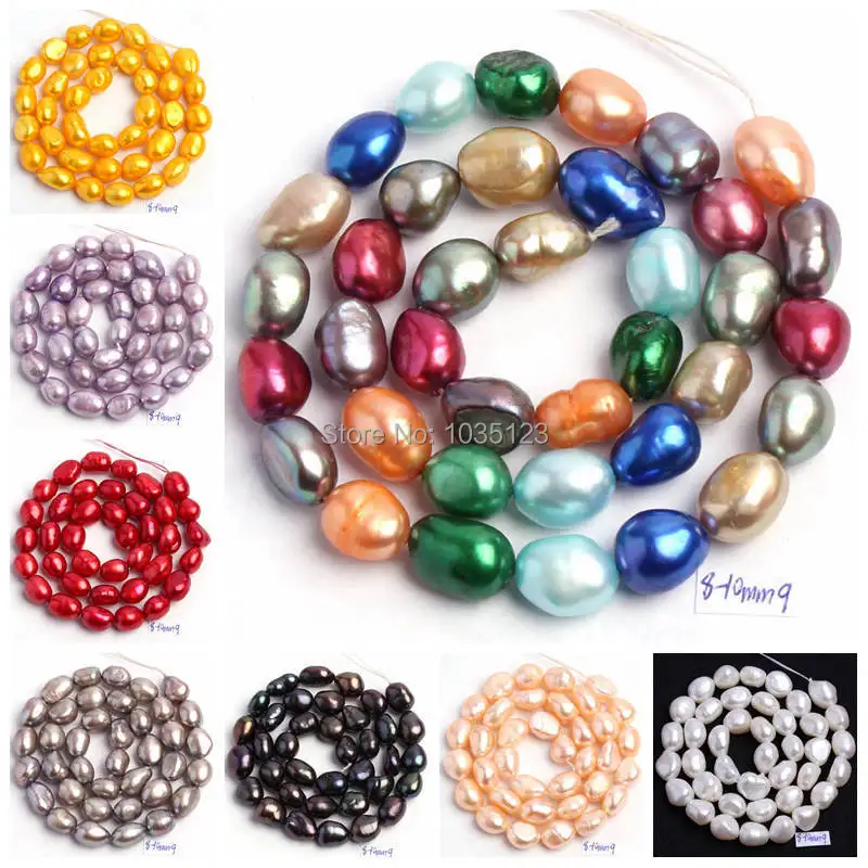 18 Color 8-9mm Multicolor Natural Freshwater Pearl Irregular Shape Loose Beads Strand 14" Jewellery Making wj50 
18 Color 8-9mm Multicolor Natural Freshwater Pearl Irregular Shape Loose Beads Strand 14" Jewellery Making wj50