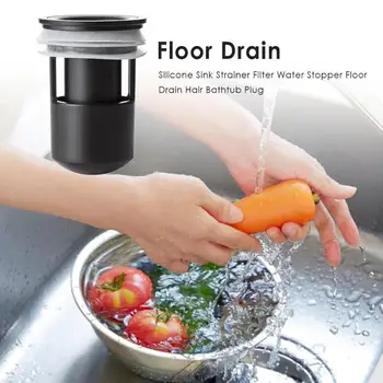 Anti-odor Silicone Sink Strainer Filter Water Stopper Floor Drain Hair Bathtub Plug With/Without Filter
Anti-odor Silicone Sink Strainer Filter Water Stopper Floor Drain Hair Bathtub Plug With/Without Filter