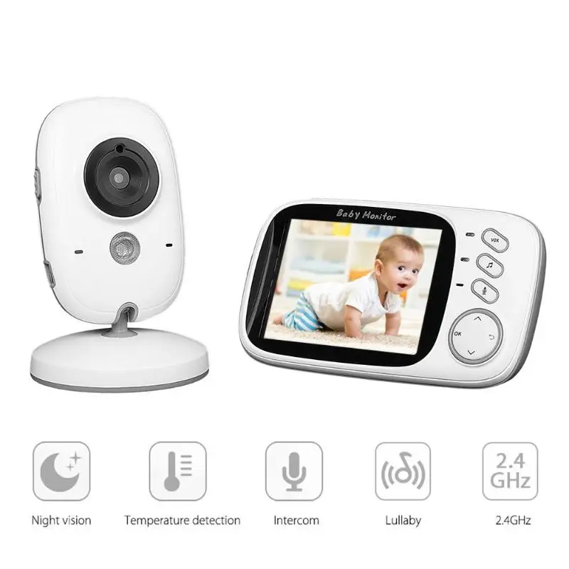 VODOOL VB603 Video Baby Monitor 2.4G Wireless 3.2" LCD 2 Way Audio Intercom Night Vision Surveillance Security Camera Babysitter
VODOOL VB603 Video Baby Monitor 2.4G Wireless 3.2" LCD 2 Way Audio Intercom Night Vision Surveillance Security Camera Babysitter