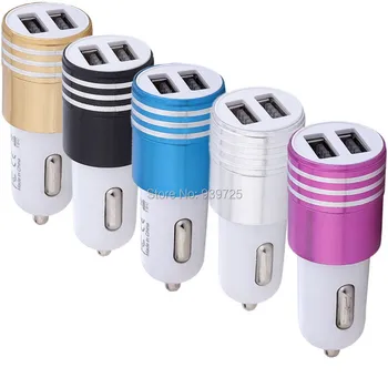 2 Ports Car charger Aluminium Alloy 2.1 A Dual USB port High quality charging Adapter For iphone 7 8 x Tablet Samsung Galaxy S8
2 Ports Car charger Aluminium Alloy 2.1 A Dual USB port High quality charging Adapter For iphone 7 8 x Tablet Samsung Galaxy S8