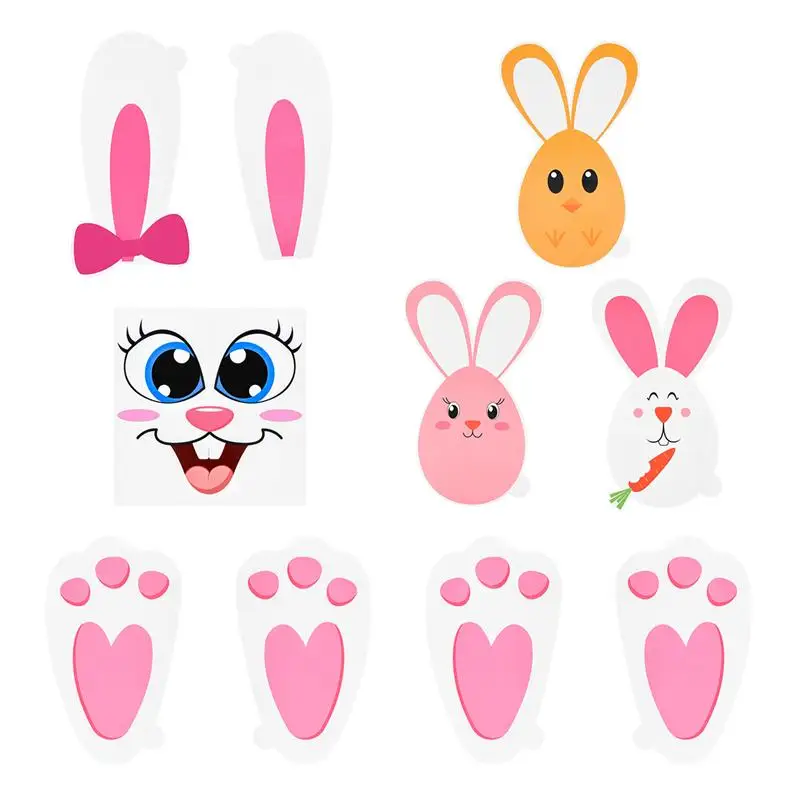 Easter Bunny Paw Prints Stickers Set with Egg Bunny Face Stickers for Kids Party Game Garden Egg Hunt Game
Easter Bunny Paw Prints Stickers Set with Egg Bunny Face Stickers for Kids Party Game Garden Egg Hunt Game