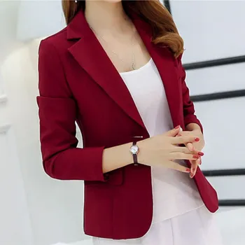 2019 Women Solid One Button Blazer Jacket Elegant Office Lady Long Sleeve Thin Blazers Female Casual Notched Collar Slim Coats
2019 Women Solid One Button Blazer Jacket Elegant Office Lady Long Sleeve Thin Blazers Female Casual Notched Collar Slim Coats