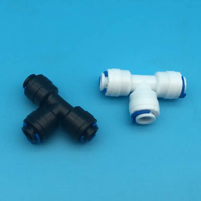 F300 Push to quick Slip Lock T Three Way Plastic connector for 6.35mm 1/4" Hose Fitting Black and White Color Easy Installation
F300 Push to quick Slip Lock T Three Way Plastic connector for 6.35mm 1/4" Hose Fitting Black and White Color Easy Installation