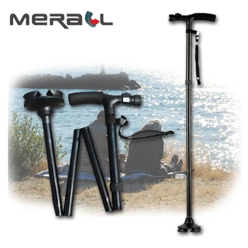 Folding Aluminium Alloy Walking Stick Cane With LED Light Carry Strap Portable Adjustable 4-Feet Black Handle Crutch
Folding Aluminium Alloy Walking Stick Cane With LED Light Carry Strap Portable Adjustable 4-Feet Black Handle Crutch
