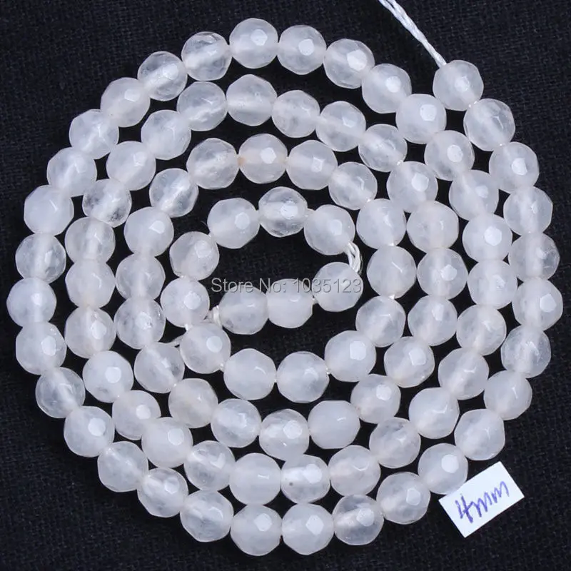 4mm Pretty Natural White Jades Faceted Round Shape DIY Loose Beads Strand 15" Jewelry Making w1672
4mm Pretty Natural White Jades Faceted Round Shape DIY Loose Beads Strand 15" Jewelry Making w1672
