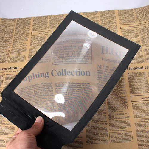 1Pcs A4 Full Page 3x Magnifier Sheet Large Magnifying Glass Book Reading Aid Lens Analysis Instruments 305x195mm
1Pcs A4 Full Page 3x Magnifier Sheet Large Magnifying Glass Book Reading Aid Lens Analysis Instruments 305x195mm