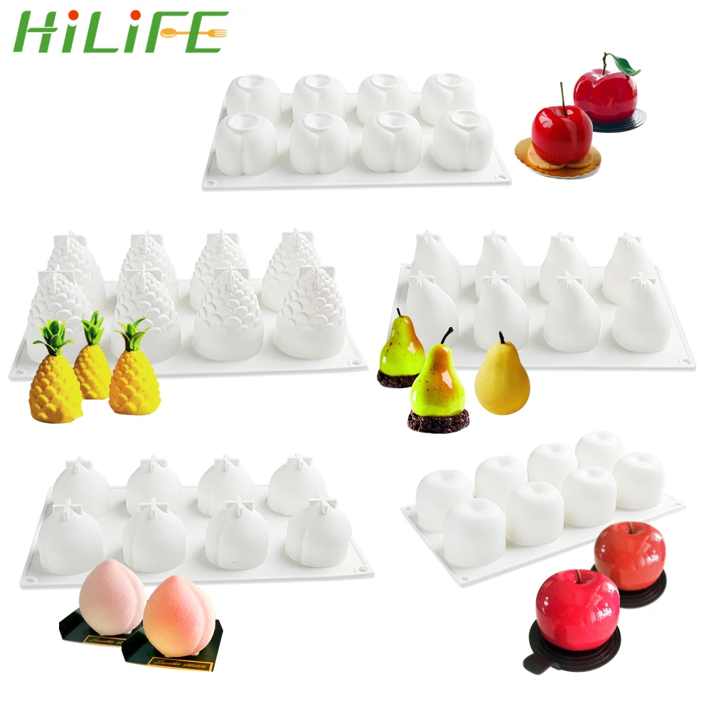 HILIFE Mousse Fondant Cake Pie Decorating 3D Fruit Series Cake Mold DIY Baking Tool Silicone Suger Craft Mould
HILIFE Mousse Fondant Cake Pie Decorating 3D Fruit Series Cake Mold DIY Baking Tool Silicone Suger Craft Mould