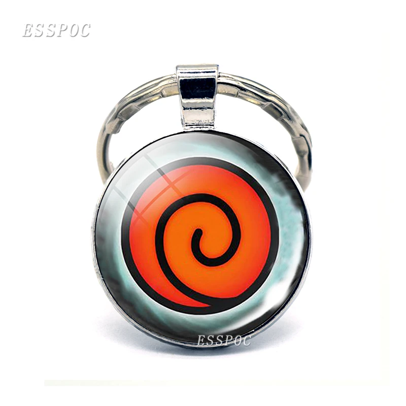 Кольцо для ключей Rinnegan Eyes Naruto Шаринган глаз брелок с логотипом клана Учиха
