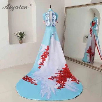 Fashion Mermaid Long Cheongsam Modern Satin Dress Qi Pao Chinese Evening Gown For Women Qipao Oriental Style Stage Show Dresses
Fashion Mermaid Long Cheongsam Modern Satin Dress Qi Pao Chinese Evening Gown For Women Qipao Oriental Style Stage Show Dresses