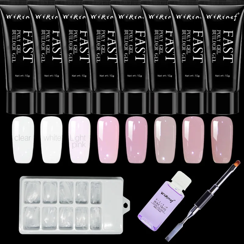 WiRinef 15g Acrylic Poly Gel Set Uv Fast Builder Gel Nail Tools 4pcs A Kit Polygel Clear White Pink Nail Lacquer Extension Glue
WiRinef 15g Acrylic Poly Gel Set Uv Fast Builder Gel Nail Tools 4pcs A Kit Polygel Clear White Pink Nail Lacquer Extension Glue