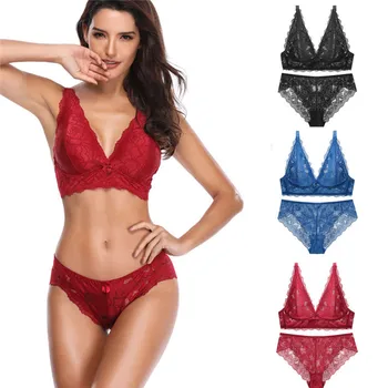 Sexy Thong lady push up bra set Lace hollow out bralette underwear panty set intimates Black Red Women bra brief set
Sexy Thong lady push up bra set Lace hollow out bralette underwear panty set intimates Black Red Women bra brief set