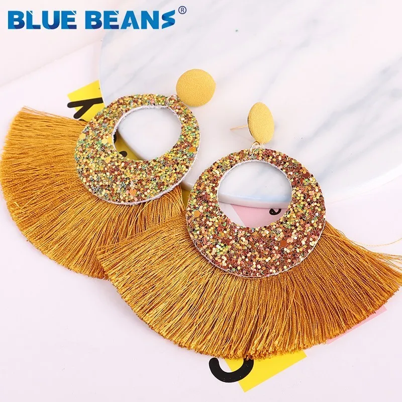 2019 tassel Earrings Fashion Shining Women Boho Drop Big Long Earring Multicolor Handmade Statement Bohemian Dangle Accessories
2019 tassel Earrings Fashion Shining Women Boho Drop Big Long Earring Multicolor Handmade Statement Bohemian Dangle Accessories