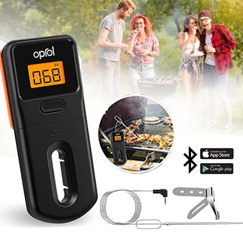 Meat Thermometer For Grilling Wireless Bluetooth Digital Thermometer With Probe & Metal Clip Smart BBQ Oil Thermometer Tool
Meat Thermometer For Grilling Wireless Bluetooth Digital Thermometer With Probe & Metal Clip Smart BBQ Oil Thermometer Tool