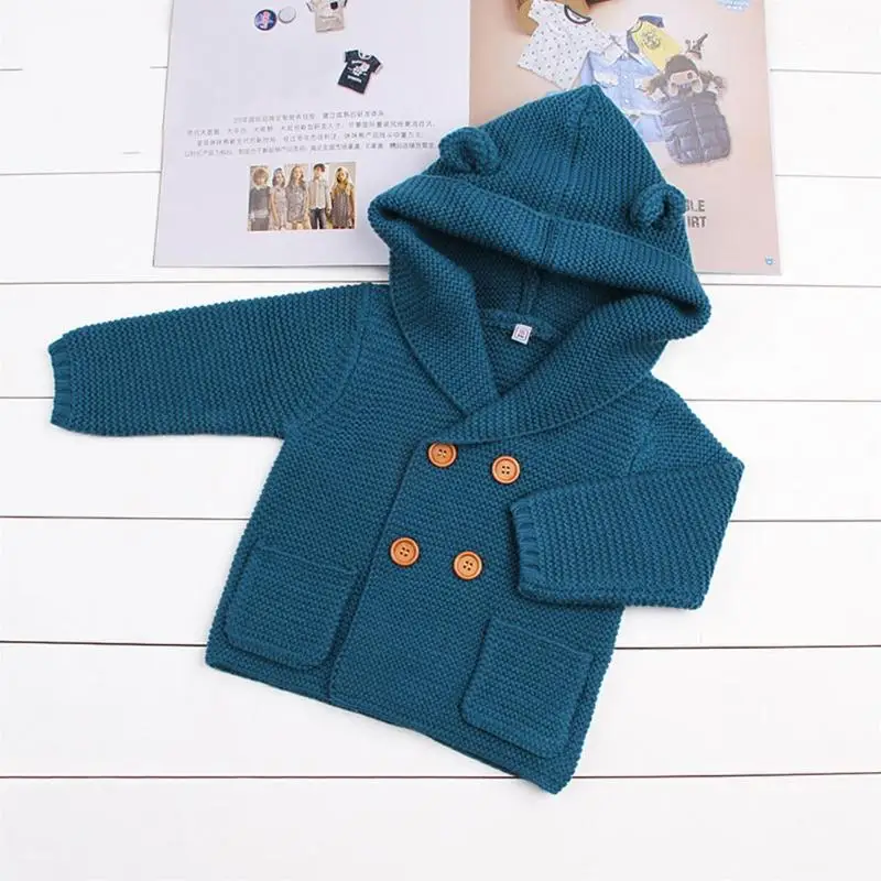 For 3-24M Baby Boy Knitting Cardigan Winter Solid Sweaters Long Sleeve Hooded Coat Jacket Cardigan For Girl Girls Cardigan
For 3-24M Baby Boy Knitting Cardigan Winter Solid Sweaters Long Sleeve Hooded Coat Jacket Cardigan For Girl Girls Cardigan