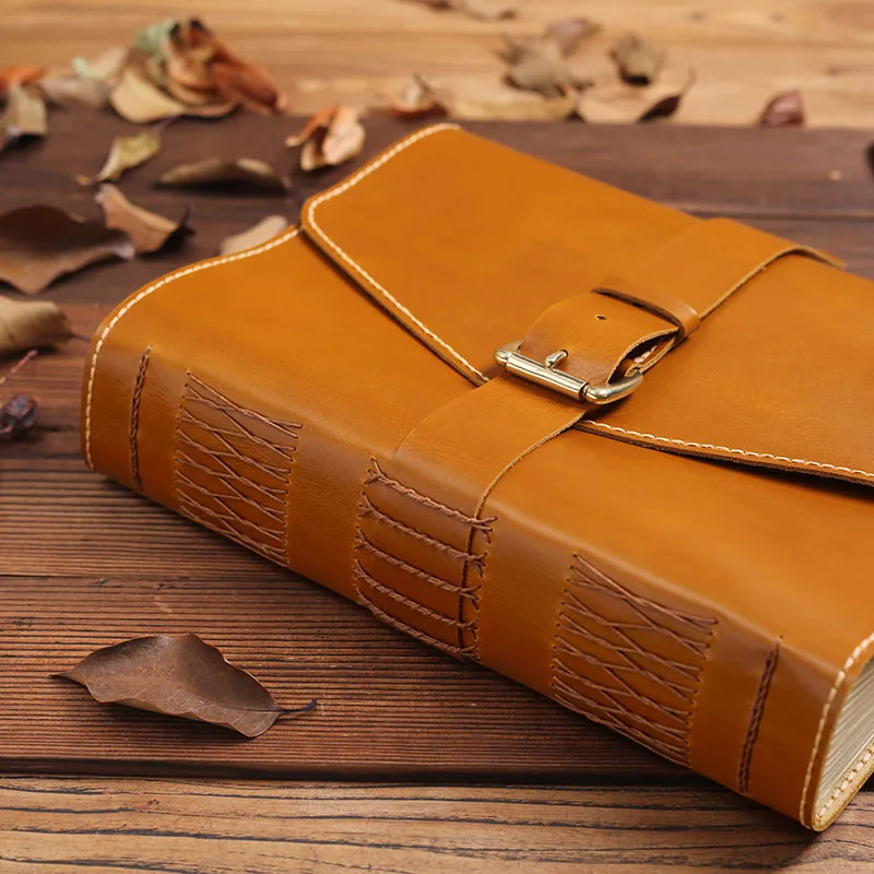 A4 Size High Quality handemade 100%Genuine leather Notebook Thick Notebook, Journal Book, Hand Account Gift Stationery
A4 Size High Quality handemade 100%Genuine leather Notebook Thick Notebook, Journal Book, Hand Account Gift Stationery