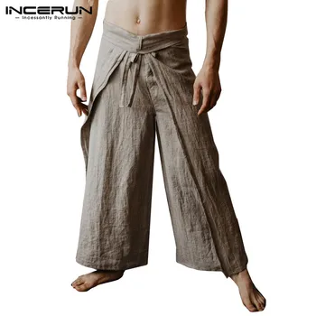 INCERUN Women Thai Fisherman Pants Men Wraps Joggers Vintage Solid Color Yoga-pants Loose Cool Wide Leg Trousers Men 2020 S-5XL
INCERUN Women Thai Fisherman Pants Men Wraps Joggers Vintage Solid Color Yoga-pants Loose Cool Wide Leg Trousers Men 2020 S-5XL