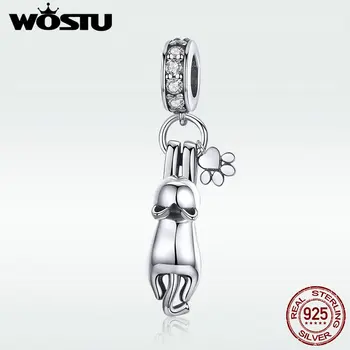 WOSTU High Quantity Sterling Silver Lovely Cat Pet Pawprint Dangle Charms fit Bracelet Real Necklace Jewelry Making Gift DXC930
WOSTU High Quantity Sterling Silver Lovely Cat Pet Pawprint Dangle Charms fit Bracelet Real Necklace Jewelry Making Gift DXC930