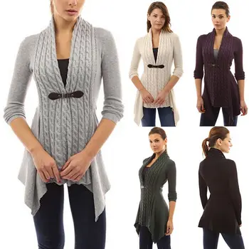 2019 Ladies Autumn Solid Irregular Knitted Sweaters Women Spring Casual Long Sleeve V-Neck Sweater Top
2019 Ladies Autumn Solid Irregular Knitted Sweaters Women Spring Casual Long Sleeve V-Neck Sweater Top