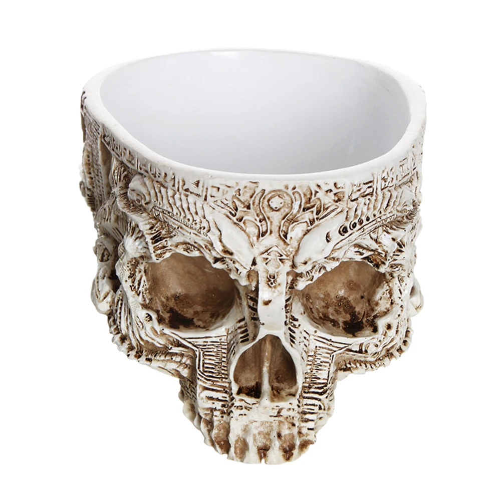 Portable Resin Skull Flower Pot Desktop Landscape Succulents Plants Holder for Bar Decoration Personality Display
Portable Resin Skull Flower Pot Desktop Landscape Succulents Plants Holder for Bar Decoration Personality Display