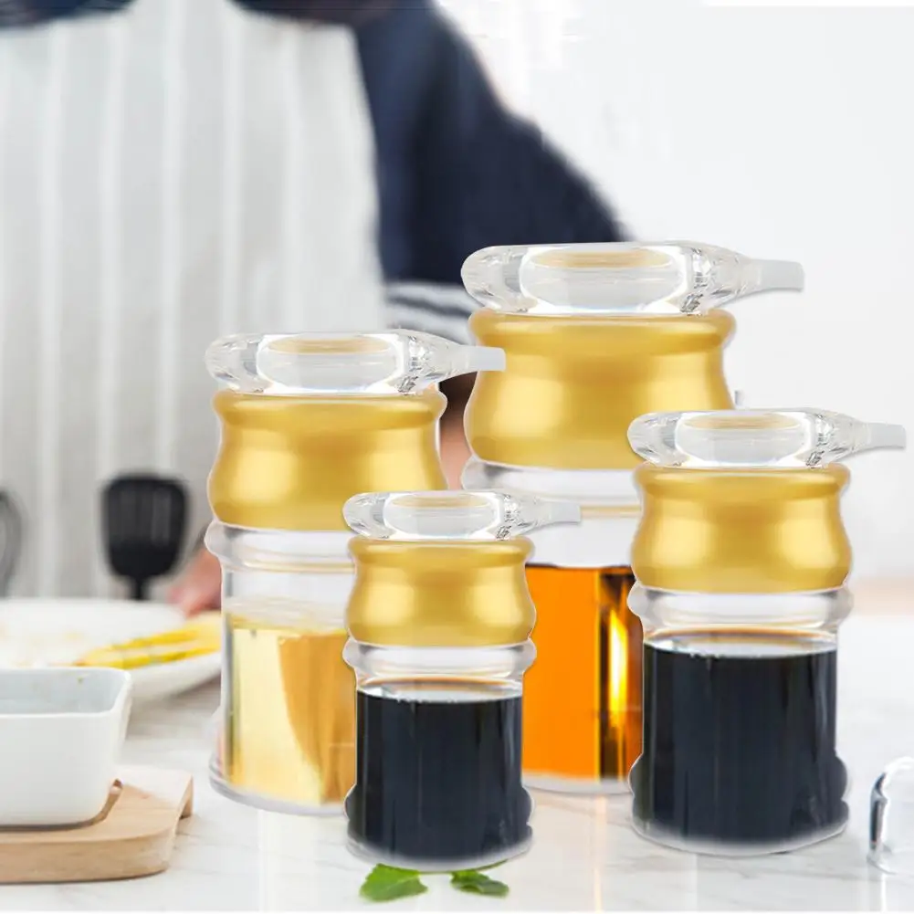 Acrylic Transparent and Gold Leakproof Oil Bottle Liquid Seasoning Pot Soy Sauce Vinegar Cruet Storage Pot Kitchen Tools
Acrylic Transparent and Gold Leakproof Oil Bottle Liquid Seasoning Pot Soy Sauce Vinegar Cruet Storage Pot Kitchen Tools