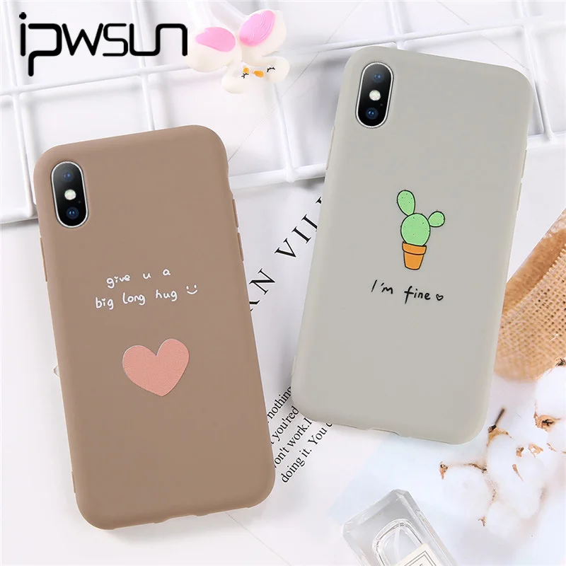 iPWSOO Cute Letter I'm fine Patterned Phone Case For iPhone 7 8 Plus TPU Silicone Cover for iPhone X XR XS Max 6 6S Plus Cases
iPWSOO Cute Letter I'm fine Patterned Phone Case For iPhone 7 8 Plus TPU Silicone Cover for iPhone X XR XS Max 6 6S Plus Cases