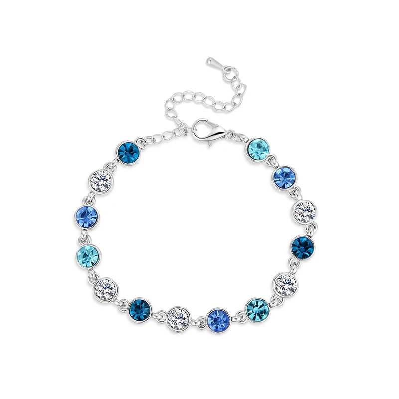 Charming Fashion Blue Shining Crystal Rhinestone Hand Chain Elegant Silver Shellhard Women's Bracelet Trendy Jewelry Chic Gifts
Charming Fashion Blue Shining Crystal Rhinestone Hand Chain Elegant Silver Shellhard Women's Bracelet Trendy Jewelry Chic Gifts