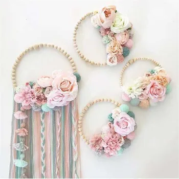 New Arrivals Nordic Style Wooden Beads Hair Ball Garland Tassel Wall Decoration Girl Hair Accessories Photography Props Hot Sale
New Arrivals Nordic Style Wooden Beads Hair Ball Garland Tassel Wall Decoration Girl Hair Accessories Photography Props Hot Sale