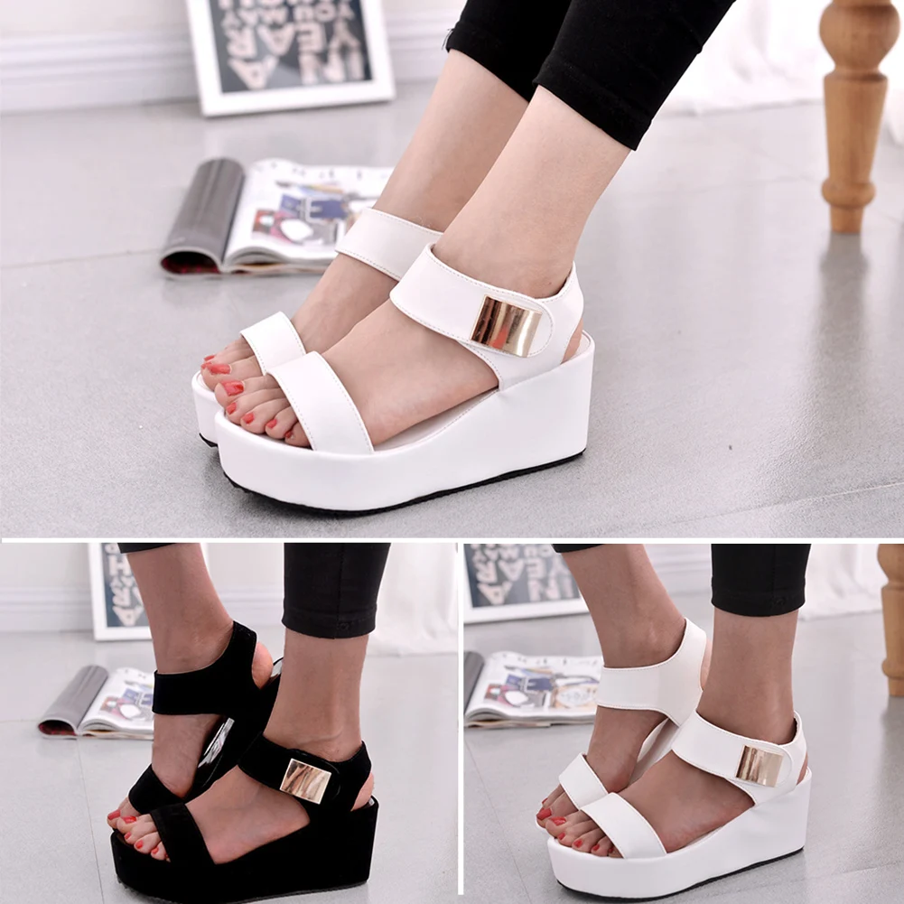 Fashion Women High Platform Buckle Strap Peep-toe Female Shoes Toe Sandals Wedge Heel Casual Summer
Fashion Women High Platform Buckle Strap Peep-toe Female Shoes Toe Sandals Wedge Heel Casual Summer