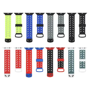 New Breathable Silicone Sports Band For Apple Watch 4 3 2 1 42MM 38MM Rubber Strap Bands Wristband Smart Watch Band Watch Strap
New Breathable Silicone Sports Band For Apple Watch 4 3 2 1 42MM 38MM Rubber Strap Bands Wristband Smart Watch Band Watch Strap