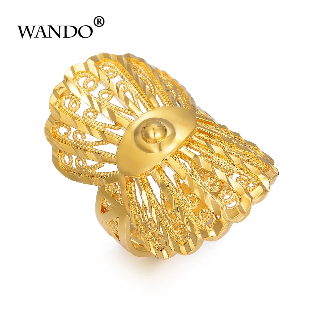 Wando Dubai golden ring Gold Color Engagement Adjustable size Finger Ring for Ethiopian / African/ Nigerian design R54
Wando Dubai golden ring Gold Color Engagement Adjustable size Finger Ring for Ethiopian / African/ Nigerian design R54