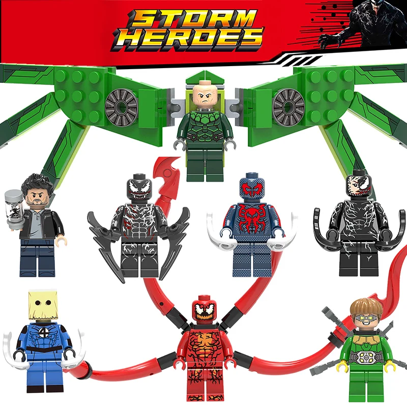 8PCS DC Doctor Octopus Vulture Bombastic Bag Man Marvel Super Hero Carnage Spider Man Venom Figure Building Blocks TOYS X0231 
8PCS DC Doctor Octopus Vulture Bombastic Bag Man Marvel Super Hero Carnage Spider Man Venom Figure Building Blocks TOYS X0231