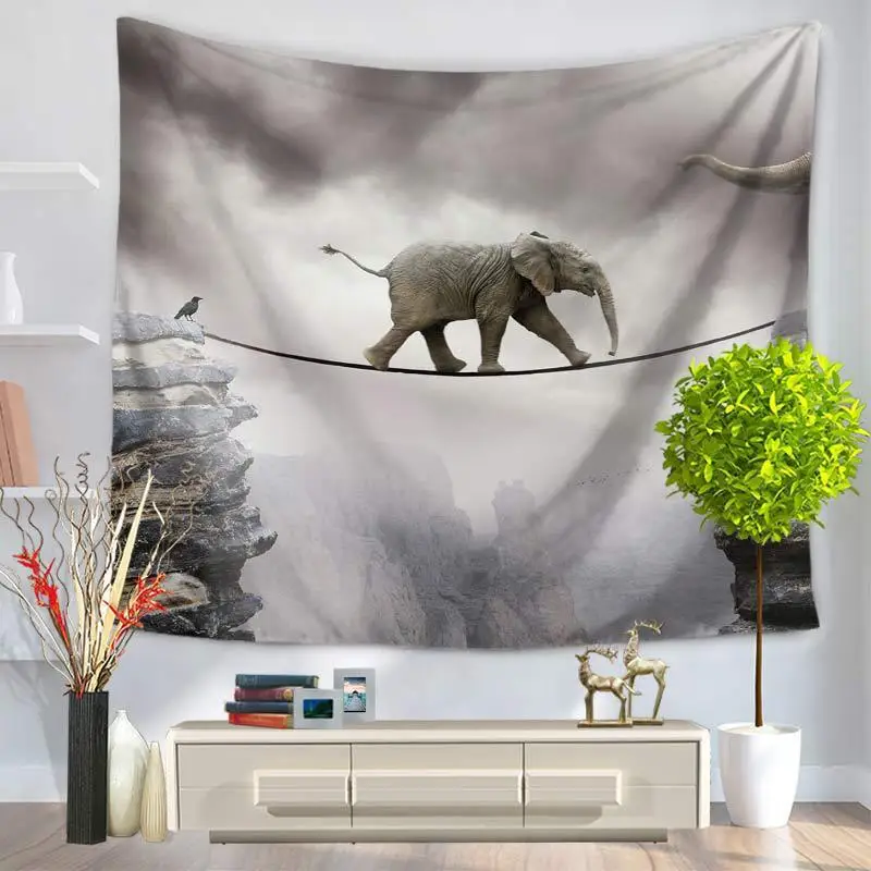 Elephant Creative Hippie Tapestry Macrame Wall Hanging Boho Decor Wall Cloth Tapestries Carpet Background Psychedelic Tapestry
Elephant Creative Hippie Tapestry Macrame Wall Hanging Boho Decor Wall Cloth Tapestries Carpet Background Psychedelic Tapestry