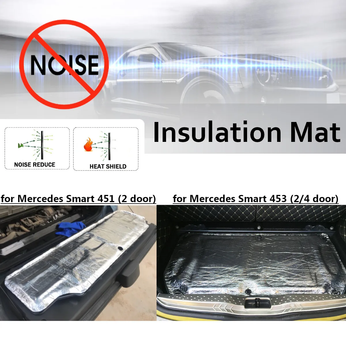 Car Glass Fibre Sound Insulation Proofing Deadening Closed Cell Foam Firewall Heat Mat Aluminum for Smart 451 453 Hood Engine
Car Glass Fibre Sound Insulation Proofing Deadening Closed Cell Foam Firewall Heat Mat Aluminum for Smart 451 453 Hood Engine