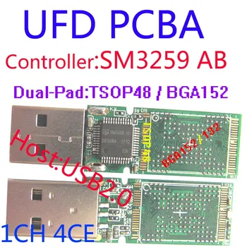 SM3259 AB UFD PCBA, USB FLASH DRIVE PCBA, Dual-TSOP48 and Dual BGA152/BGA132, USB2.0 DIY UFD KITS, U disk PCBA, 3259 UDISK PCBA
SM3259 AB UFD PCBA, USB FLASH DRIVE PCBA, Dual-TSOP48 and Dual BGA152/BGA132, USB2.0 DIY UFD KITS, U disk PCBA, 3259 UDISK PCBA