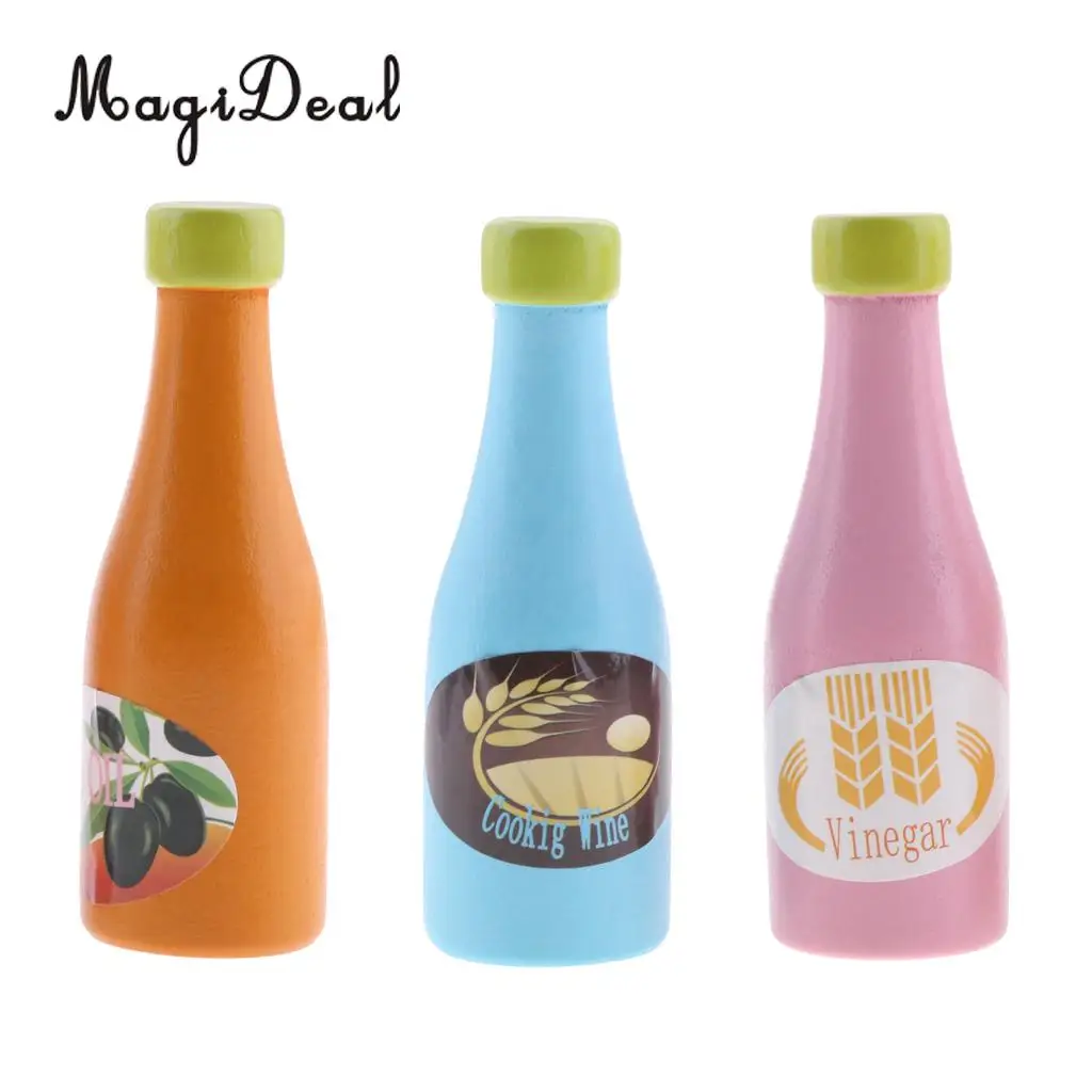MagiDeal Colorful 3Pcs/Pack Wooden Seasoning Bottles for Children Thinking Ability Pretend Play Food Role Play Game Kitchen Toy
MagiDeal Colorful 3Pcs/Pack Wooden Seasoning Bottles for Children Thinking Ability Pretend Play Food Role Play Game Kitchen Toy