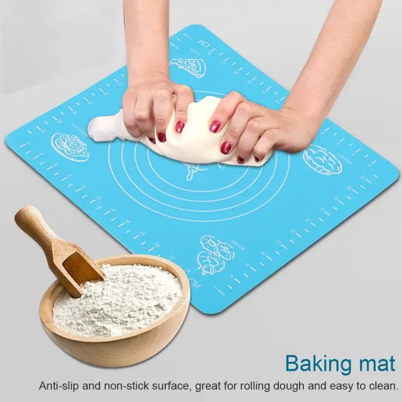 Anti-slip Silicone Baking Mat Non-stick Rolling Dough Pad for Bakeware Liner Anti-slip and Non-stick Surface
Anti-slip Silicone Baking Mat Non-stick Rolling Dough Pad for Bakeware Liner Anti-slip and Non-stick Surface