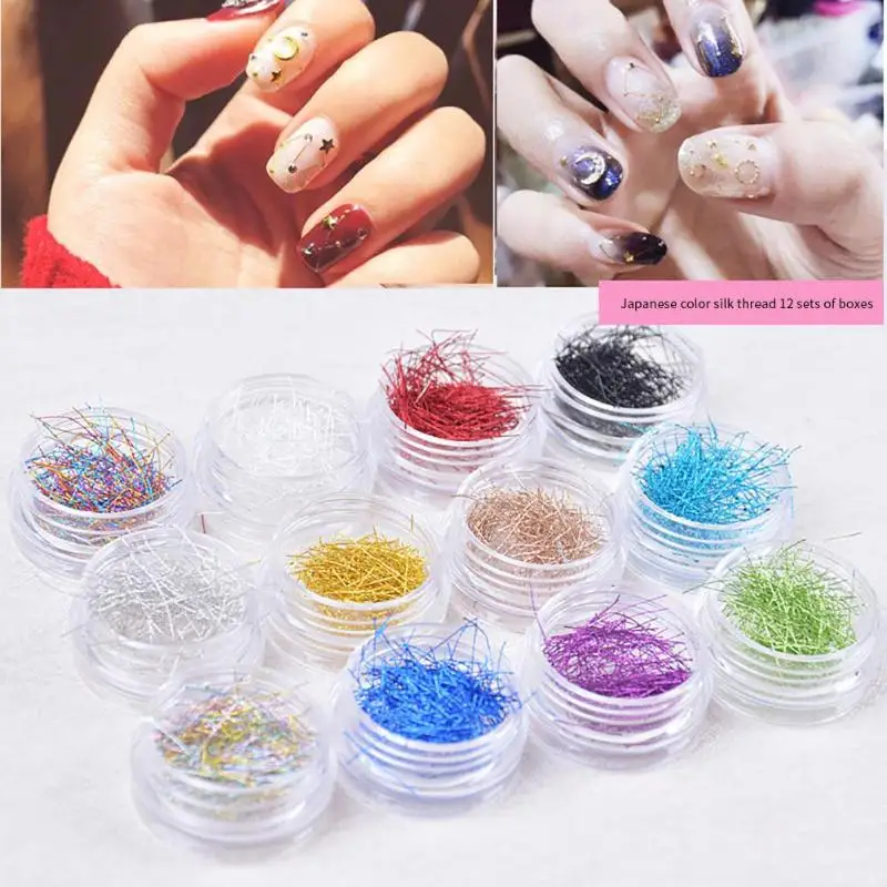12 Colors Metallic Gold Silver String Nail Art Jewelry Thread Wire DIY Nail Art Tools Nail Glitter Line Tape
12 Colors Metallic Gold Silver String Nail Art Jewelry Thread Wire DIY Nail Art Tools Nail Glitter Line Tape