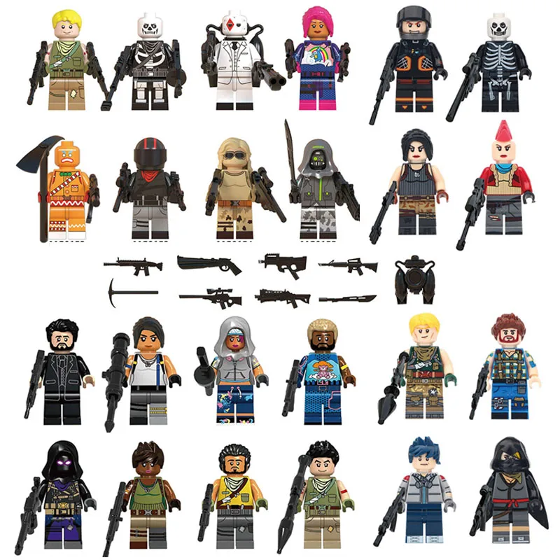 New Legoinglys Fortnight Game Fortress Night Minifigure Battle Royale Action Figures Building Blocks Bircks Toys For Kids Gifts
New Legoinglys Fortnight Game Fortress Night Minifigure Battle Royale Action Figures Building Blocks Bircks Toys For Kids Gifts